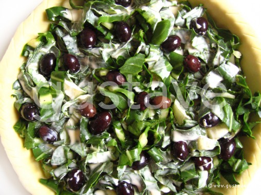 Préparation Tarte aux blettes et aux olives niçoises - étape 5