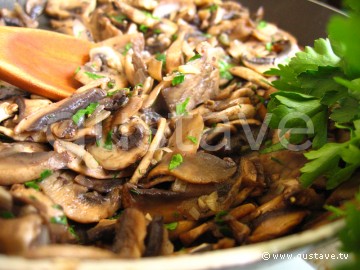 Po L E De Champignons Persill S La Recette Gustave