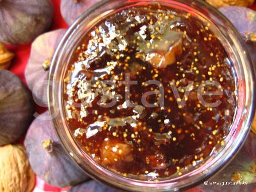 Confiture de figues violettes aux noix, la recette - Gustave